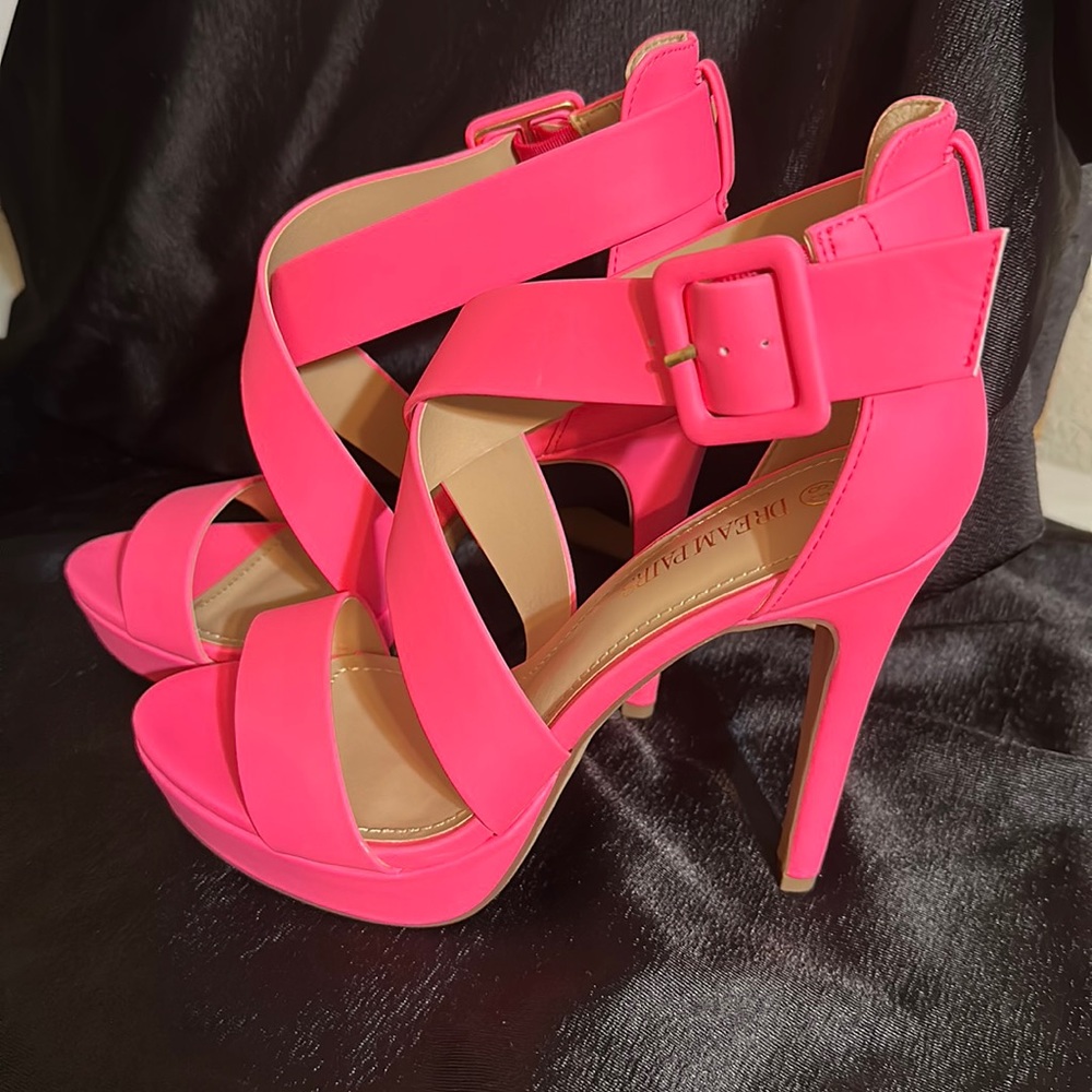 *NEW* Hot Pink Dream Paris Platform Heels